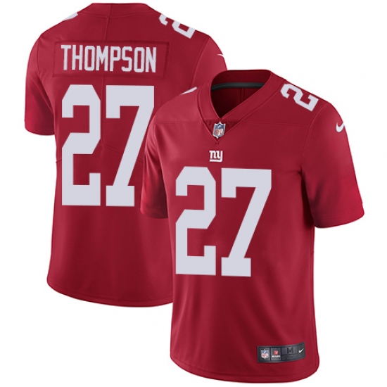 Men's Nike New York Giants 27 Darian Thompson Red Alternate Vapor Untouchable Limited Player NFL Jersey