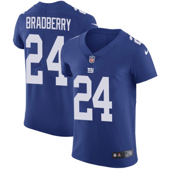 Nike New York Giants 24 James Bradberry Royal Blue Team Color Men's Stitched NFL Vapor Untouchable Elite Jersey