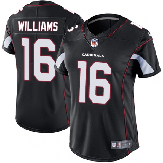 Women's Nike Arizona Cardinals 16 Chad Williams Black Alternate Vapor Untouchable Limited Player NFL Jersey