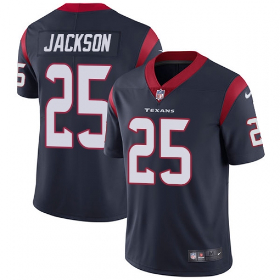 Youth Nike Houston Texans 25 Kareem Jackson Elite Navy Blue Team Color NFL Jersey