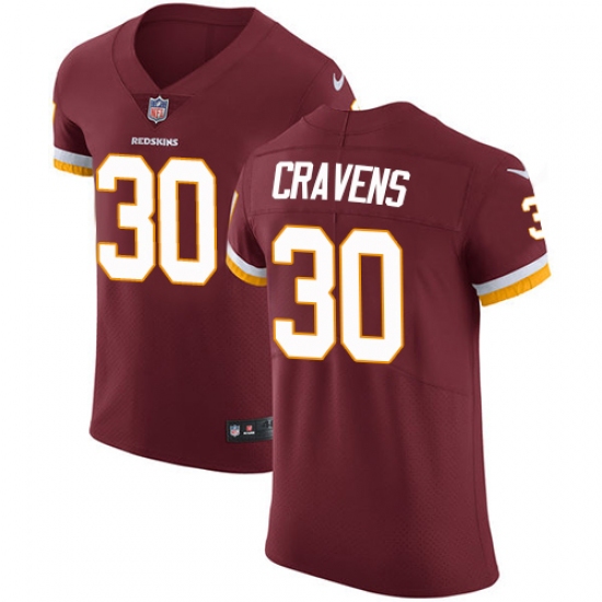 Men's Nike Washington Redskins 30 Su'a Cravens Elite Burgundy Red Team Color NFL Jersey