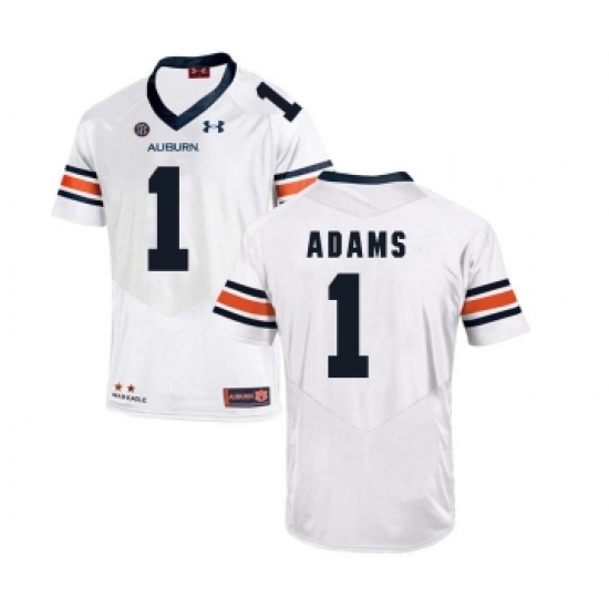 Auburn Tigers 1 Montravius Adams White College Football Jersey