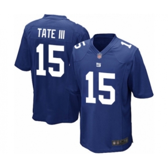 Men's New York Giants 15 Golden Tate III Game Royal Blue Team Color Football Jersey