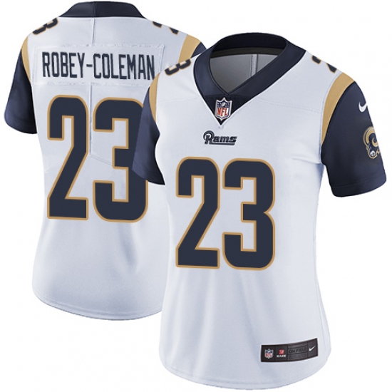 Women's Nike Los Angeles Rams 23 Nickell Robey-Coleman White Vapor Untouchable Limited Player NFL Jersey