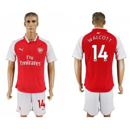 Arsenal 14 Walcott Home Soccer Club Jersey