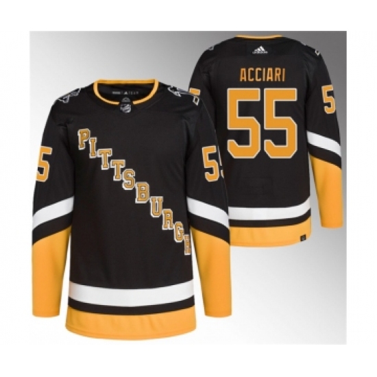 Men's Pittsburgh Penguins 55 Noel Acciari Black 2021-22 Alternate Primegreen Stitched Jersey