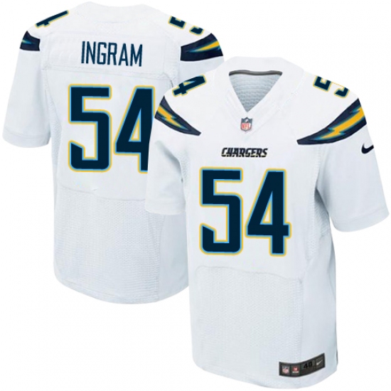 Men's Nike Los Angeles Chargers 54 Melvin Ingram Elite White NFL Jersey