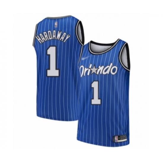 Youth Orlando Magic 1 Penny Hardaway Swingman Blue Hardwood Classics Basketball Jersey