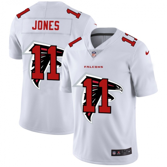 Men's Atlanta Falcons 11 Julio Jones White Nike White Shadow Edition Limited Jersey