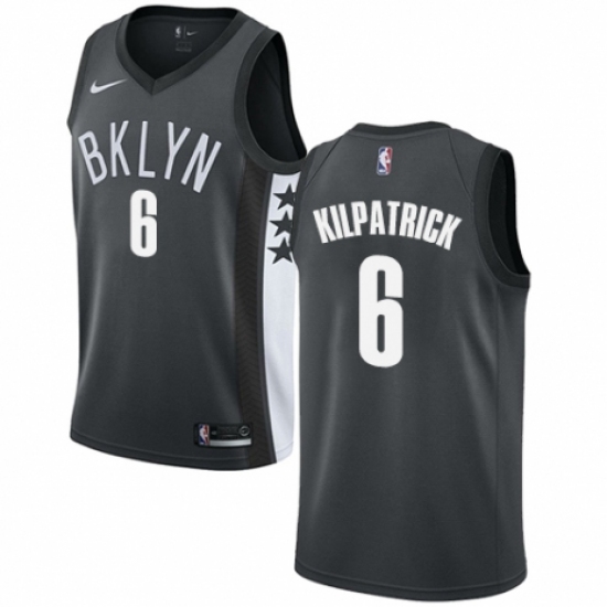 Men's Nike Brooklyn Nets 6 Sean Kilpatrick Swingman Gray NBA Jersey Statement Edition