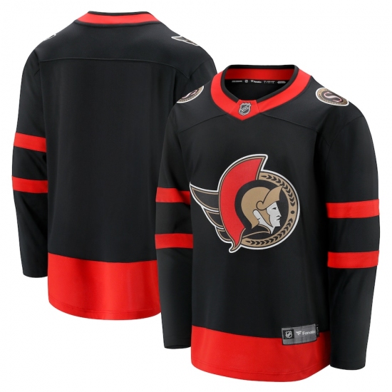 Men's Ottawa Senators Fanatics Branded Blank Black 2020-21 Home Breakaway Jersey