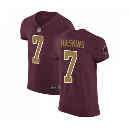 Men's Washington Redskins 7 Dwayne Haskins Burgundy Red Alternate Vapor Untouchable Elite Player Football Jersey