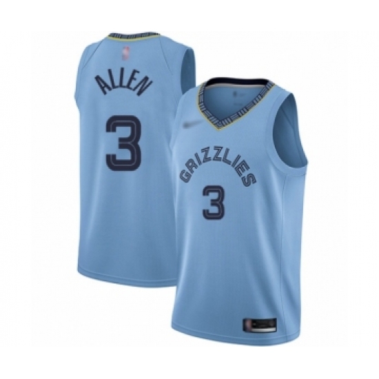 Women's Memphis Grizzlies 3 Grayson Allen Swingman Blue Finished Basketball Jersey Statement Edition