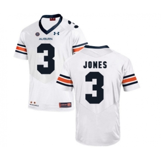 Auburn Tigers 3 Jonathan Jones White College Football Jersey