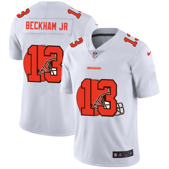 Men's Cleveland Browns 13 Odell Beckham Jr. White Nike White Shadow Edition Limited Jersey