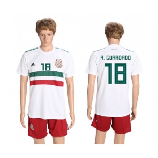 Mexico 18 A.Guardado Away Soccer Country Jersey