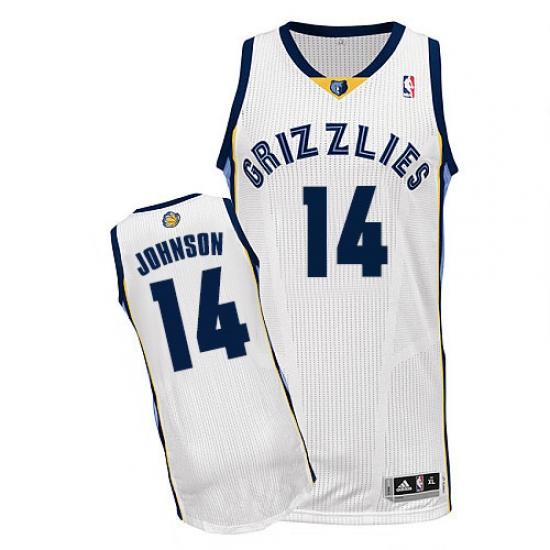 Youth Adidas Memphis Grizzlies 14 Brice Johnson Authentic White Home NBA Jersey