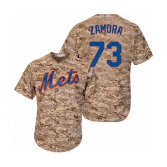 Youth New York Mets 73 Daniel Zamora Authentic Camo Alternate Cool Base Baseball Player Jersey