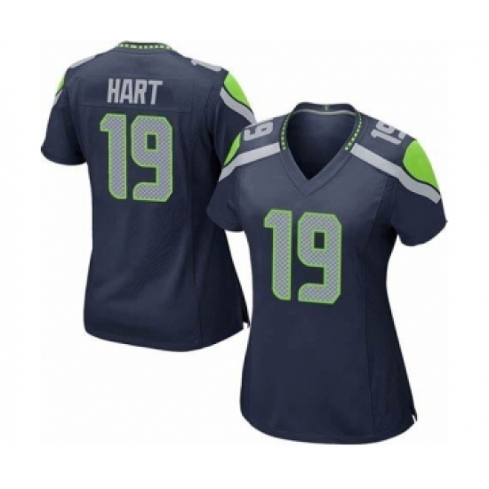 Women's Seattle Seahawks 19 Penny Hart Nike Navy Blue Game Jersey