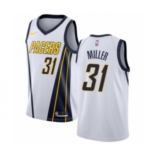 Women's Nike Indiana Pacers 31 Reggie Miller White Swingman Jersey - Earned Edition