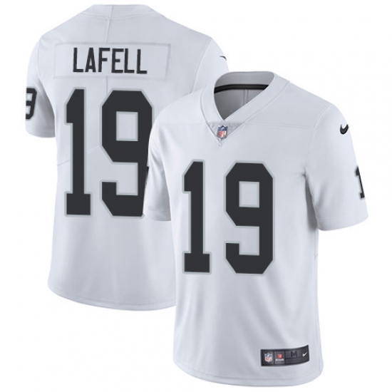 Youth Nike Oakland Raiders 19 Brandon LaFell White Vapor Untouchable Limited Player NFL Jersey