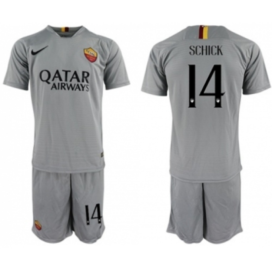 Roma 14 Schick Away Soccer Club Jersey