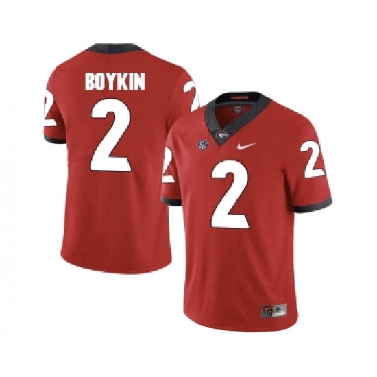 Georgia Bulldogs 2 Brandon Boykin Red College Football Jersey