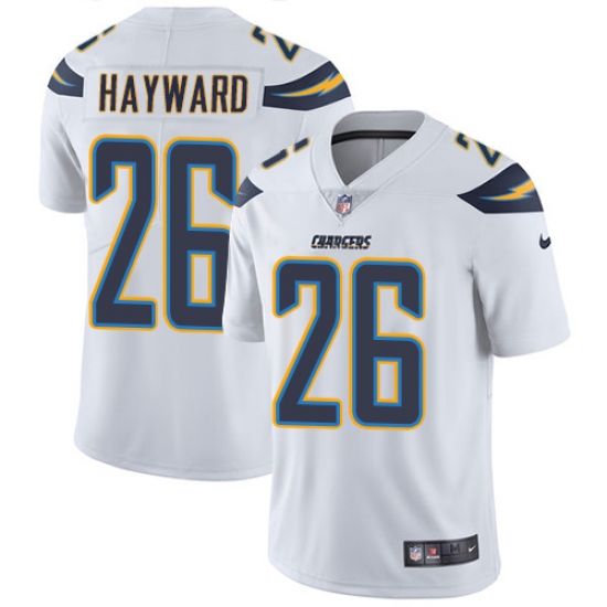 Youth Nike Los Angeles Chargers 26 Casey Hayward Elite White NFL Jersey