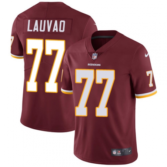 Youth Nike Washington Redskins 77 Shawn Lauvao Elite Burgundy Red Team Color NFL Jersey