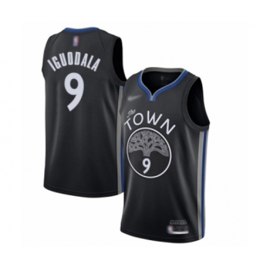 Youth Golden State Warriors 9 Andre Iguodala Swingman Black Basketball Jersey - 2019 20 City Edition