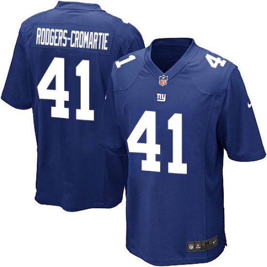 Men's Nike New York Giants 41 Dominique Rodgers-Cromartie Game Royal Blue Team Color NFL Jersey