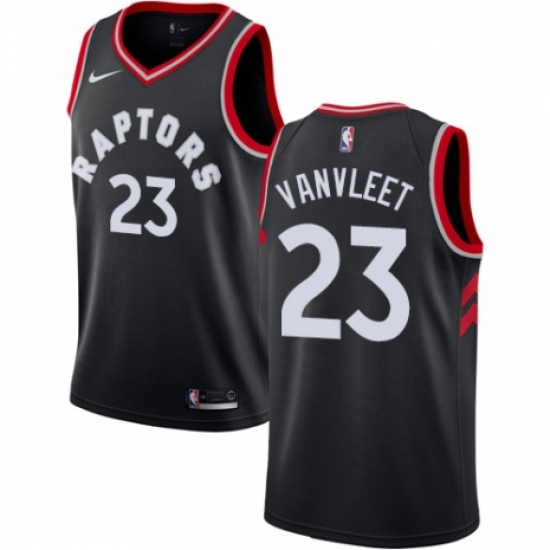 Men's Nike Toronto Raptors 23 Fred VanVleet Authentic Black NBA Jersey Statement Edition