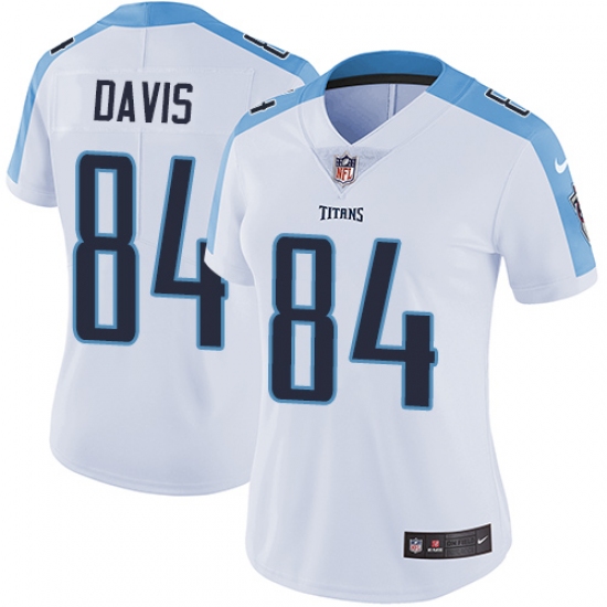 Women's Nike Tennessee Titans 84 Corey Davis White Vapor Untouchable Limited Player NFL Jersey