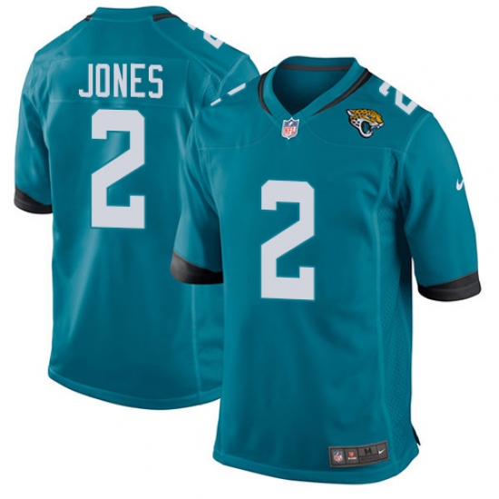 Men's Nike Jacksonville Jaguars 2 Landry Jones Game Teal Green Alternate NFL Jersey