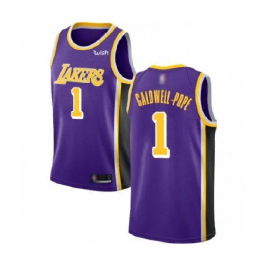 Men's Los Angeles Lakers 1 Kentavious Caldwell-Pope Authentic Purple Basketball Jerseys - Icon Edition