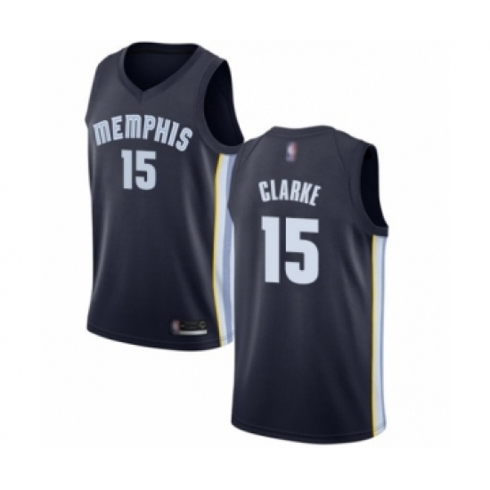 Women's Memphis Grizzlies 15 Brandon Clarke Authentic Navy Blue Basketball Jersey - Icon Edition