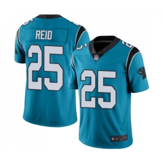 Youth Carolina Panthers 25 Eric Reid Limited Blue Rush Vapor Untouchable Football Jersey