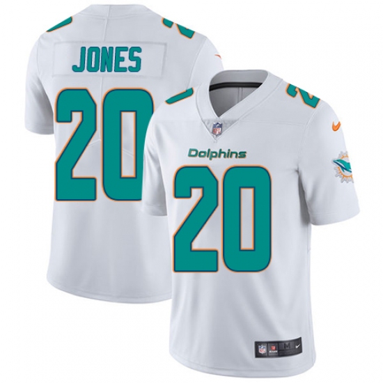 Youth Nike Miami Dolphins 20 Reshad Jones Elite White NFL Jersey
