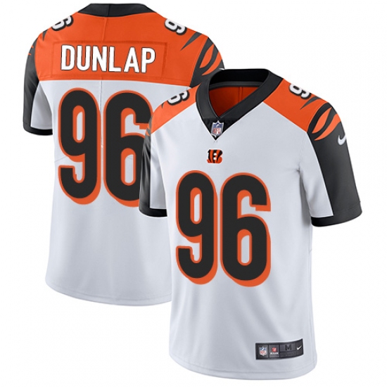 Youth Nike Cincinnati Bengals 96 Carlos Dunlap Elite White NFL Jersey