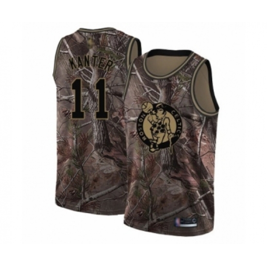 Women's Boston Celtics 11 Enes Kanter Swingman Camo Realtree Collection Basketball Jersey