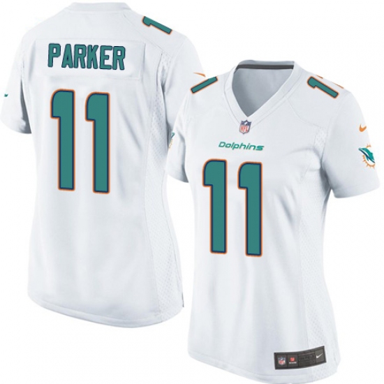 Women's Nike Miami Dolphins 11 DeVante Parker Game White NFL Jersey