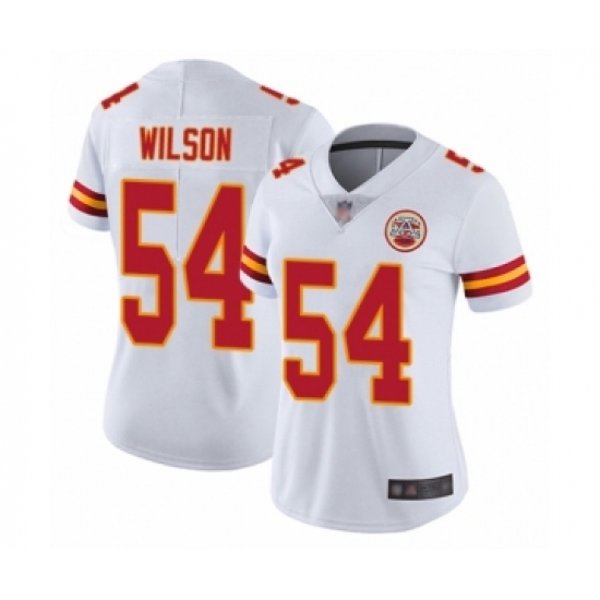 Women's Kansas City Chiefs 54 Damien Wilson White Vapor Untouchable Elite Player Football Jersey