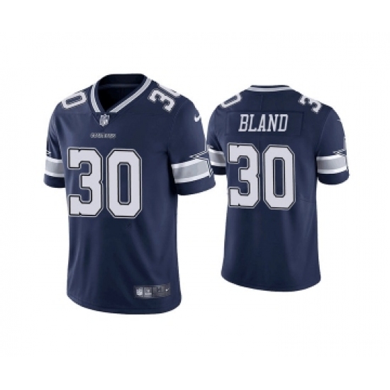 Men's Dallas Cowboys 30 DaRon Bland Navy Vapor Limited Stitched Jersey