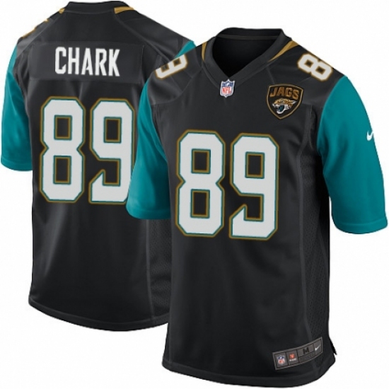 Men's Nike Jacksonville Jaguars 89 DJ Chark Game Black Alternate NFL Jersey