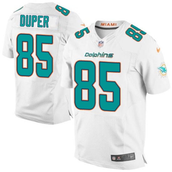 Men's Nike Miami Dolphins 85 Mark Duper Elite White NFL Jersey