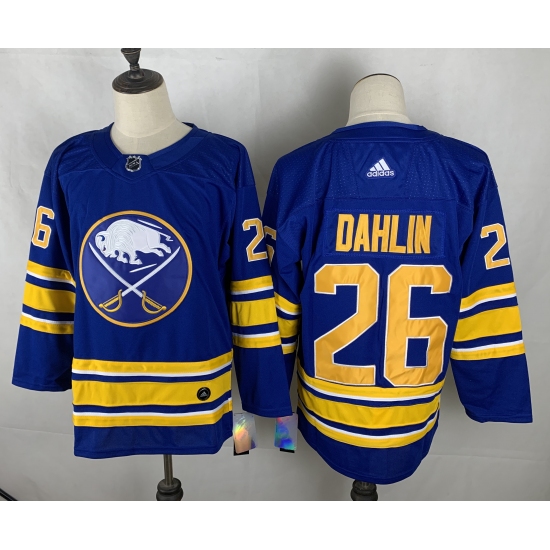 Men's Buffalo Sabres 26 Rasmus Dahlin Blue Fanatics Branded Royal Home Breakaway Jersey