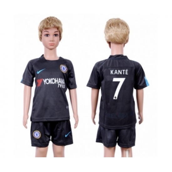 Chelsea 7 Kante Sec Away Kid Soccer Club Jersey