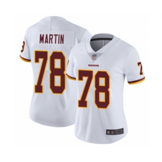 Women's Washington Redskins 78 Wes Martin White Vapor Untouchable Limited Player Football Jersey