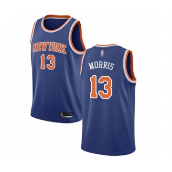 Youth New York Knicks 13 Marcus Morris Swingman Royal Blue Basketball Jersey - Icon Edition