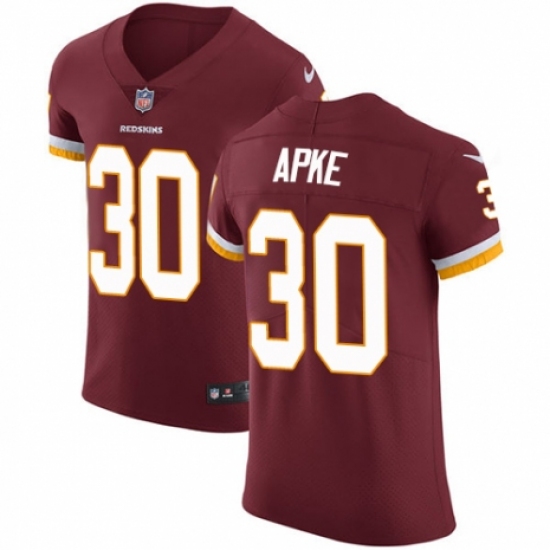 Men's Nike Washington Redskins 30 Troy Apke Burgundy Red Team Color Vapor Untouchable Elite Player NFL Jersey